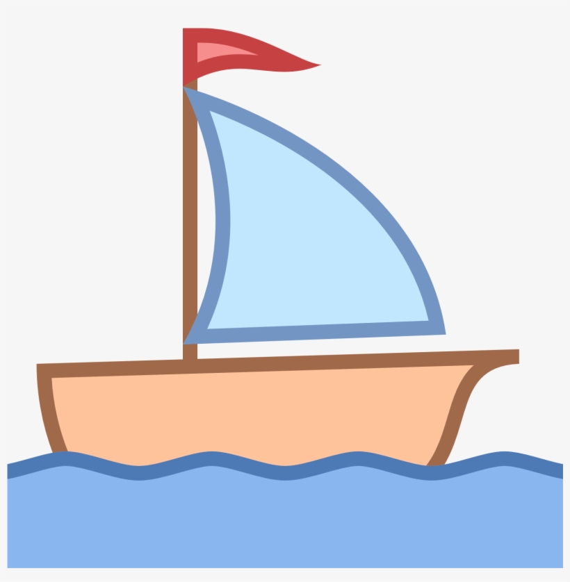 sailboat on water clipart