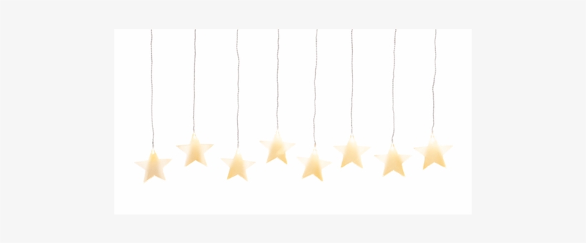 Led Curtain String Lights, Warm White Stars - Lampshade, transparent png #167492