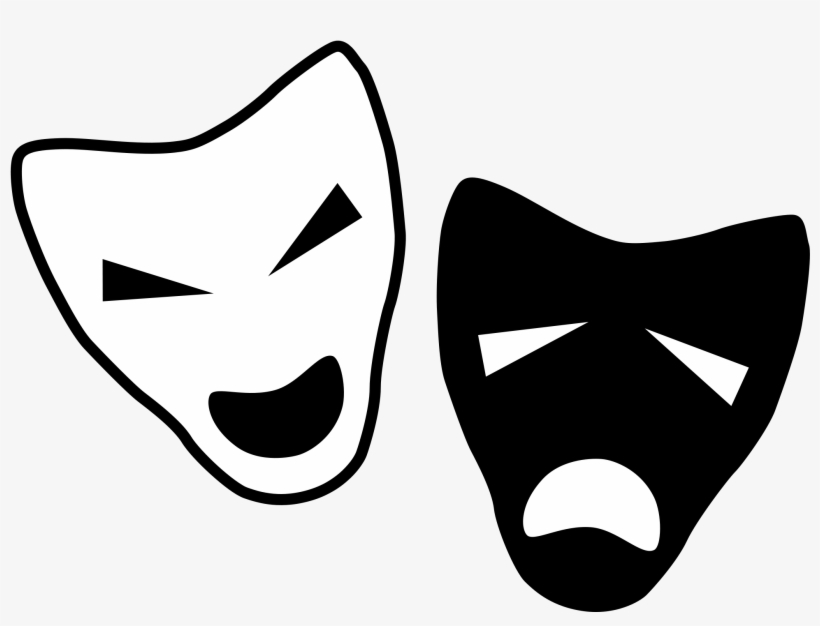 Black And White Players - Drama Svg, transparent png #167854