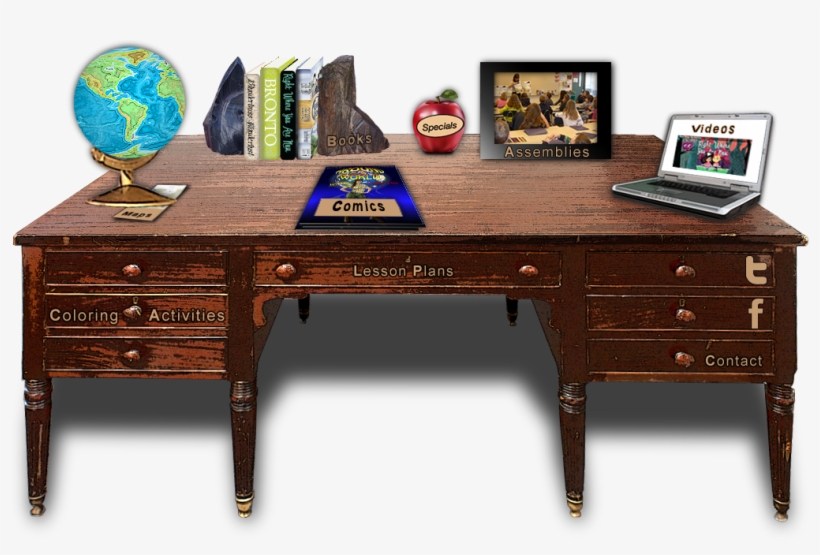 Teacher Desk Png Vector Royalty Free Stock, transparent png #168547