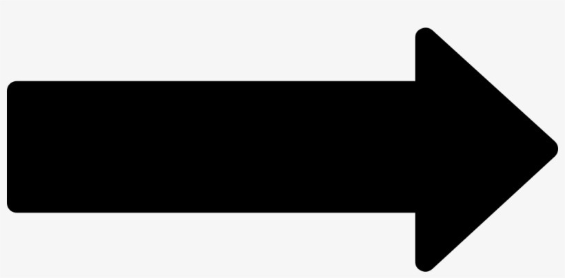 Right Long Black Arrow Comments - Black Arrow Transparent, transparent png #168654