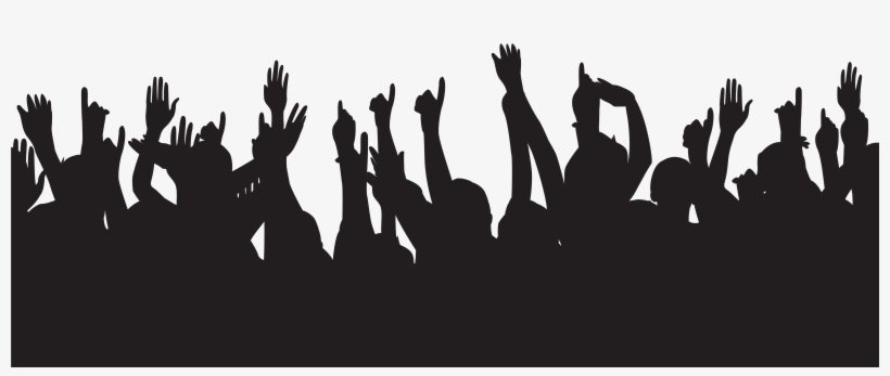 Clipart Royalty Free Download Party People Hands Up - Party People Silhouette Png, transparent png #168769