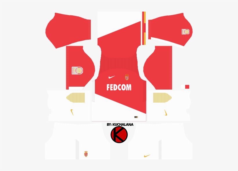 As Monaco Fc Nike Kits 201718 Kit Dream League Soccer