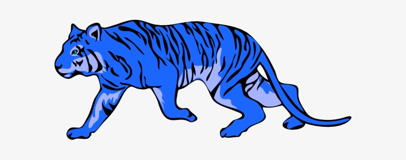 Blue Tiger Clipart - Blue Tiger Clip Art, transparent png #168958