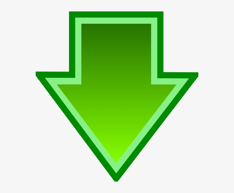 How To Set Use Green Down Arrow Clipart, transparent png #168963