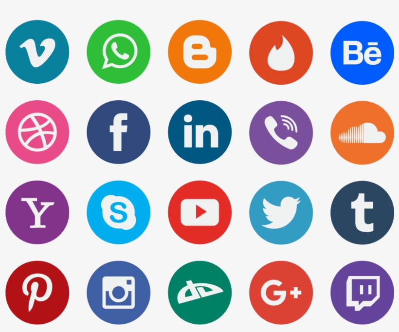 Social Media Icon Vector Free Graphic Collection - Number 1 30 Printable, transparent png #169224