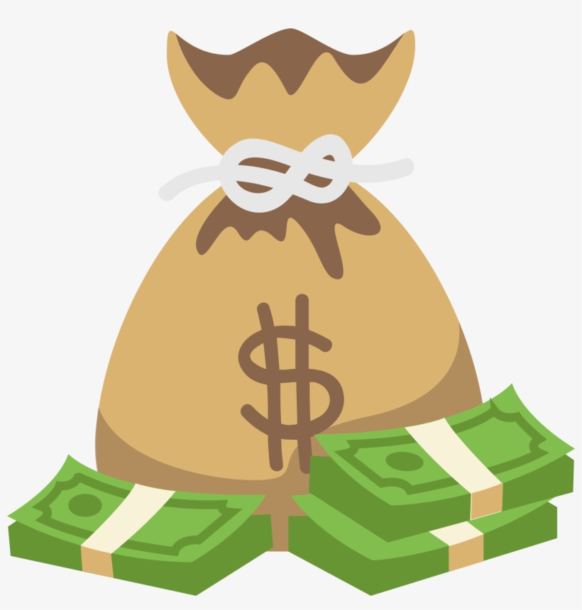 Open - Cartoon Money Bag Png, transparent png #169278