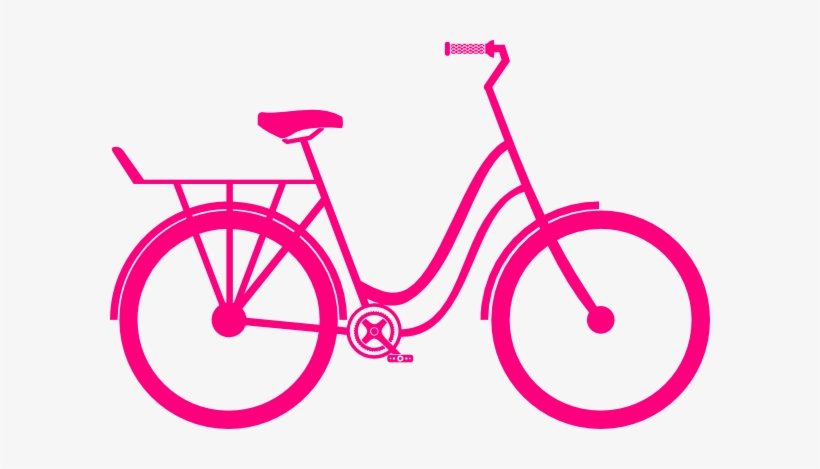 Pink Clip Art At Clker Com Vector - Pink Bike Clipart, transparent png #169713