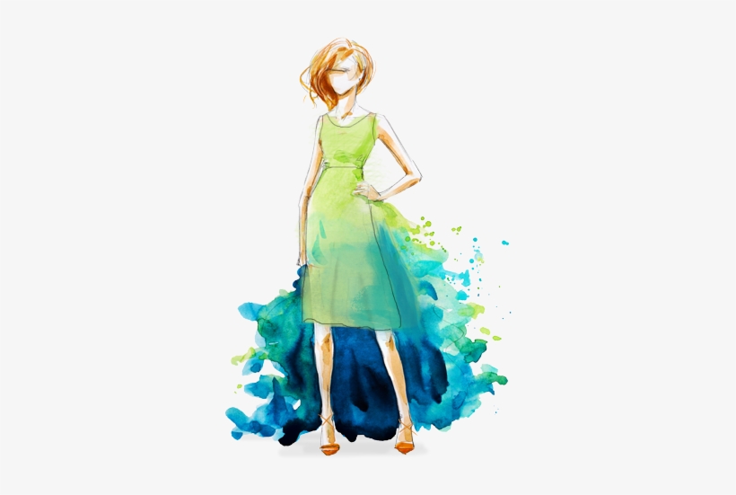 Model Image - Fashion Illustration Water Color, transparent png #169730