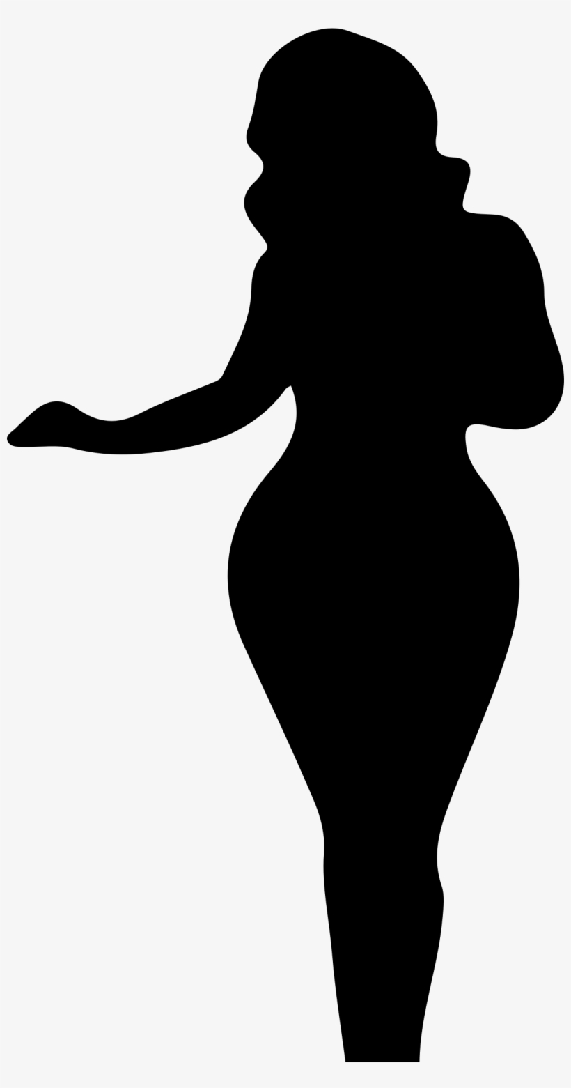 This Free Icons Png Design Of Full Figured Woman Silhouette, transparent png #169930