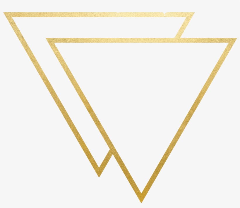 Transparent Triangle Gold - Gold Line Clip Art, transparent png #1600107