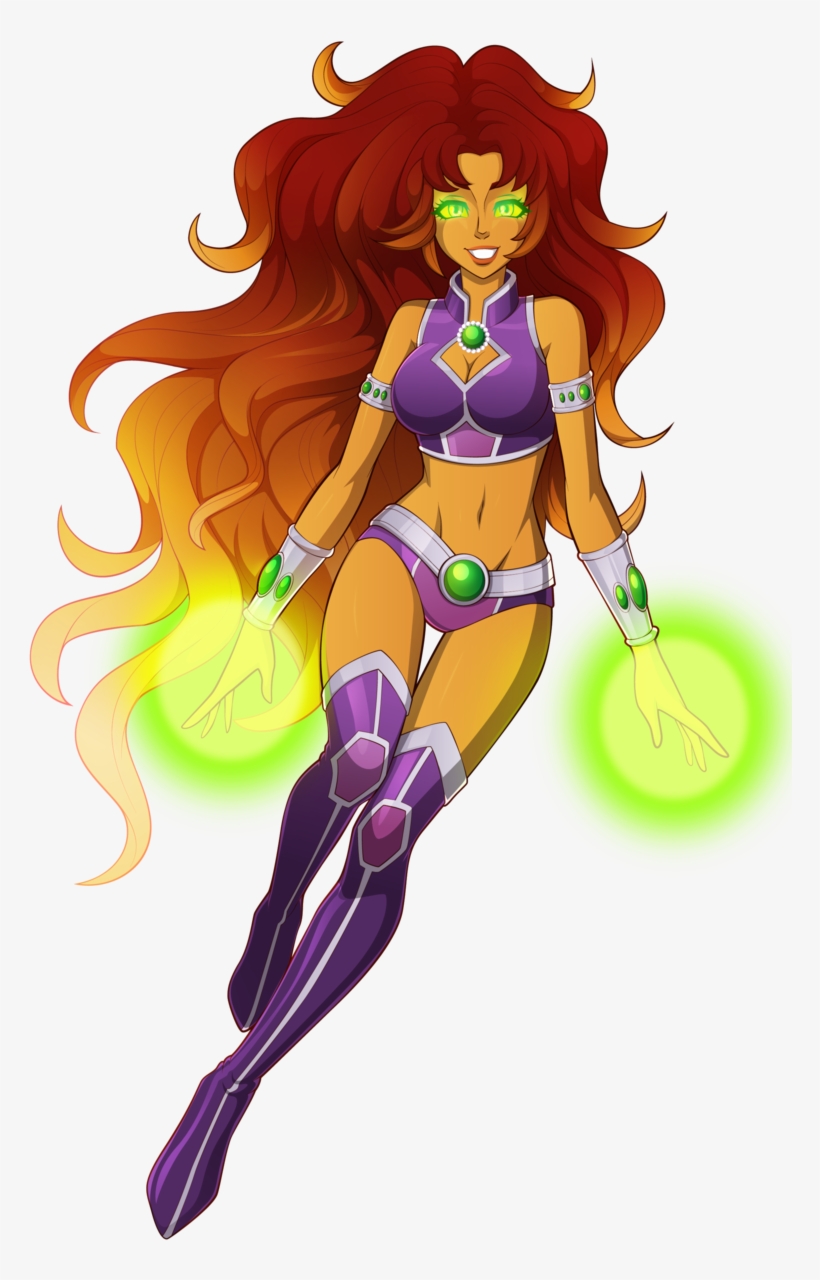 Starfire By Sparks220stars - Starfire Comic Png, transparent png #1600596