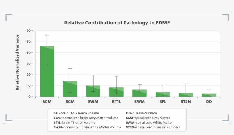 Relative Contributions Of Pathology To Edss - Expanded Disability Status Scale, transparent png #1600637