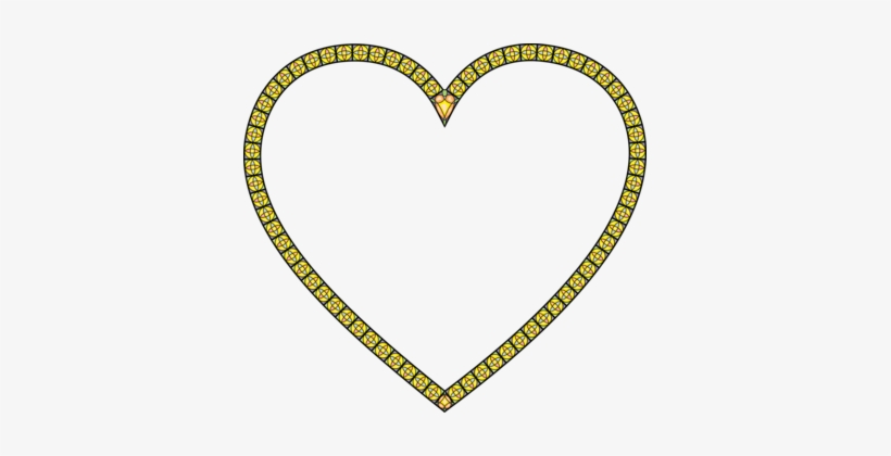 Window Stained Glass Picture Frames - Gold Love Frame Hd Png, transparent png #1601266