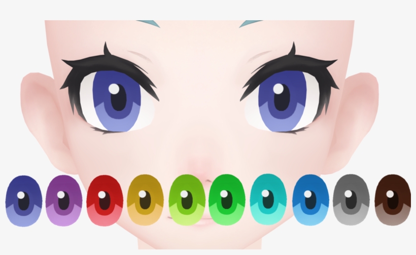 [mmd] Sonic X Eye Texture Dl By Pmxsenpai - Mmd Face Texture Dl, transparent png #1601290