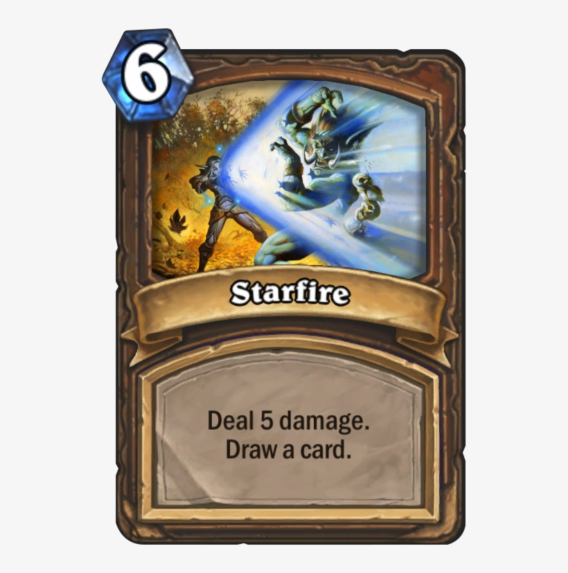 Starfire Card - Starfire Hearthstone, transparent png #1601352