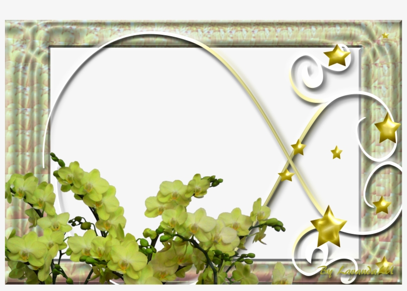 Frame D Flowers N Stars Window Image - Png Window Frame Free, transparent png #1601602