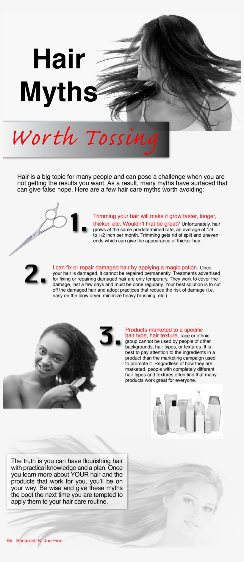 Hair Myths - Hair, transparent png #1601675