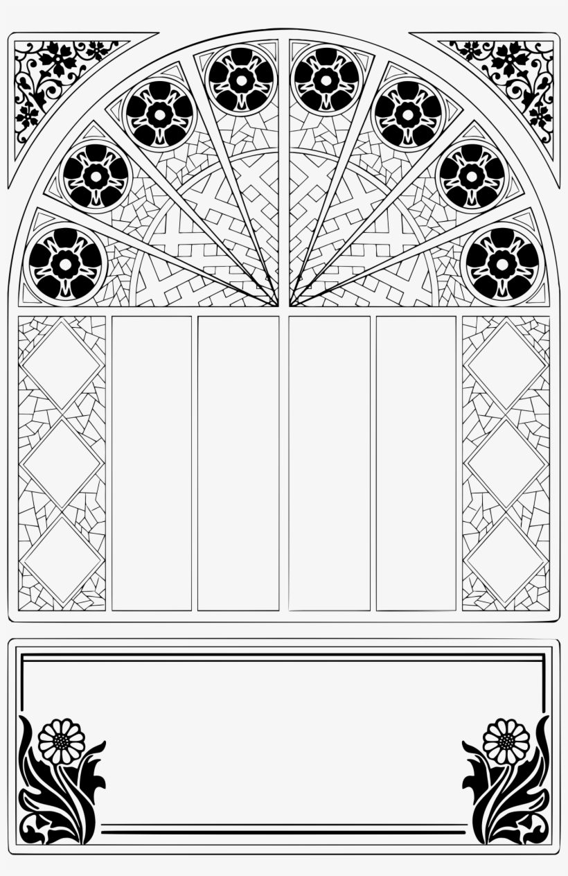 This Free Icons Png Design Of Ornate Window Frame Line, transparent png #1601697