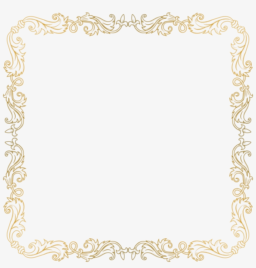 Golden Border Png, transparent png #1602117