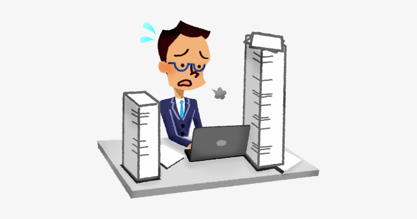 Png Businessman Working Free Illustrations Illustorium - Illustration, transparent png #1602970