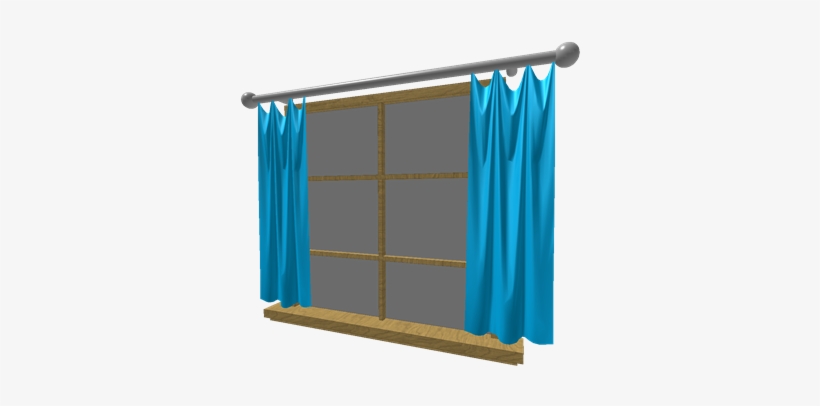 Cyan Wooden Frame Window - Portable Network Graphics, transparent png #1602993