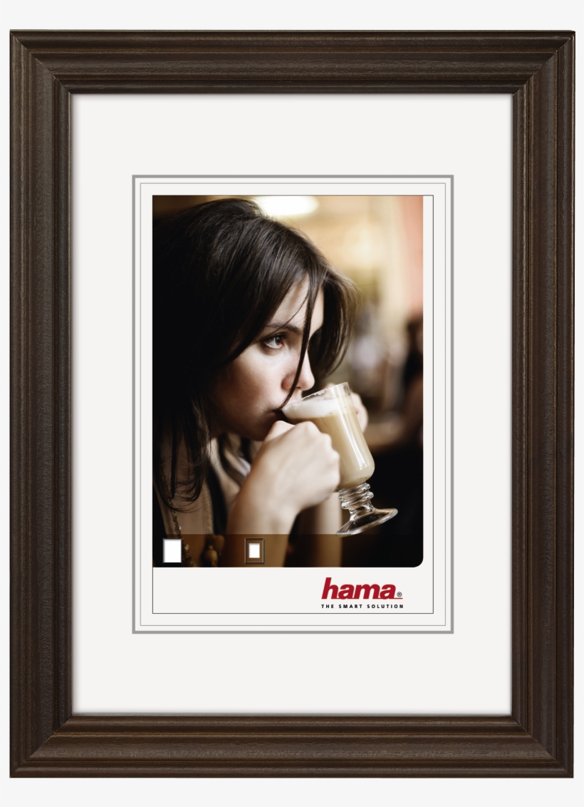 "udine" Wooden Frame, Dark-brown, 30 X 40 Cm - Hama Udine Bourgogne 20x30 Wood 100331, transparent png #1603012