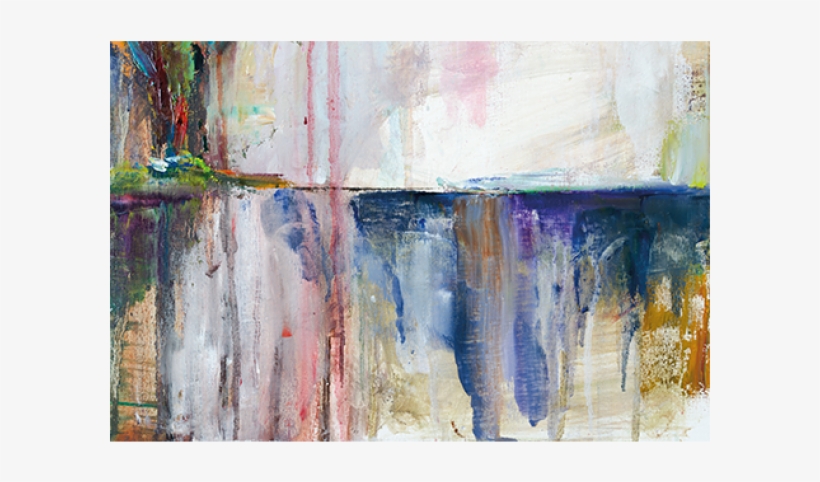 Schilderij Watercolor Drips Aluminium Bedrukt - Abstract Art, transparent png #1603150