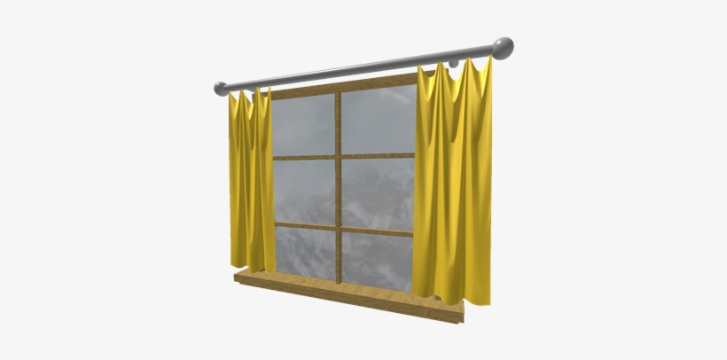 Bright Yellow Wooden Frame Window - Window, transparent png #1603169