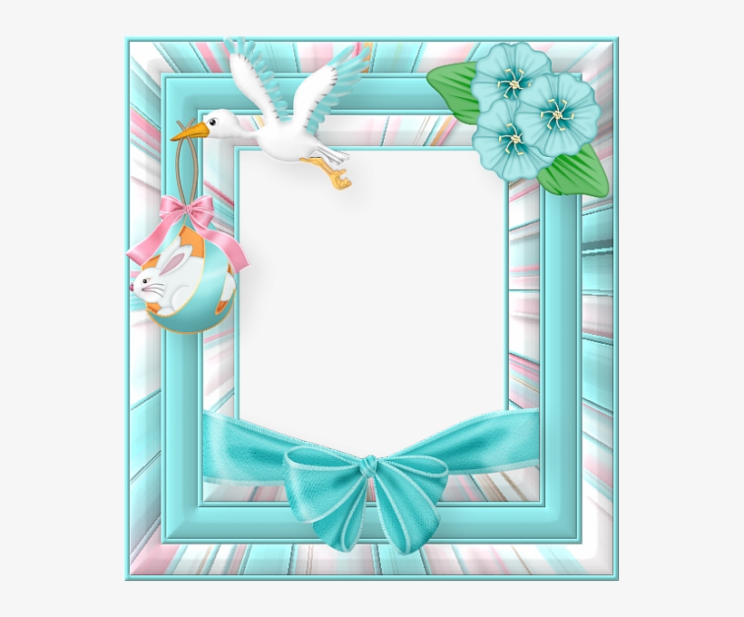 Easter Frames For Photoshop Png Image Background - Blue Easter Frame Png, transparent png #1603536