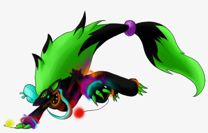 Green Zoroark, transparent png #1603778
