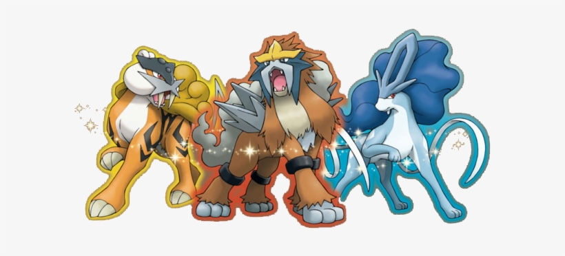 Legendary Beasts - Raikou Entei Und Suicune, transparent png #1603830