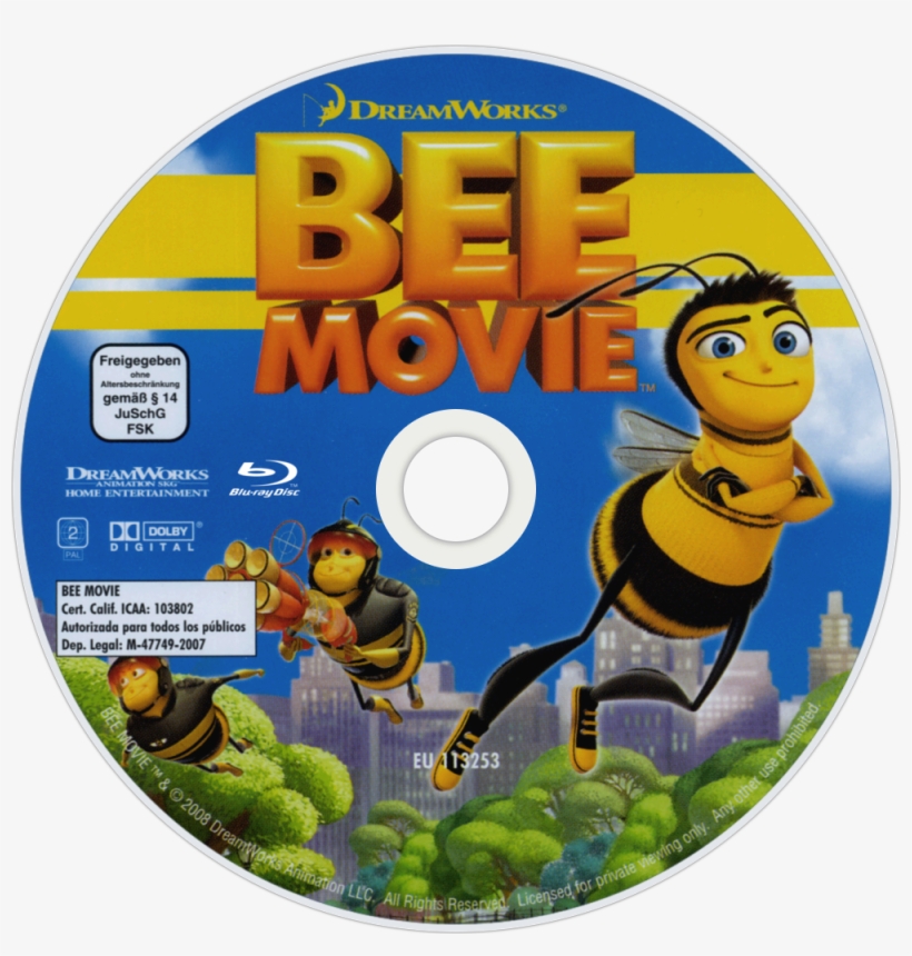 Bee Movie Bluray Disc Image - Bee Movie (family Icons Oring) Dvd, transparent png #1604423