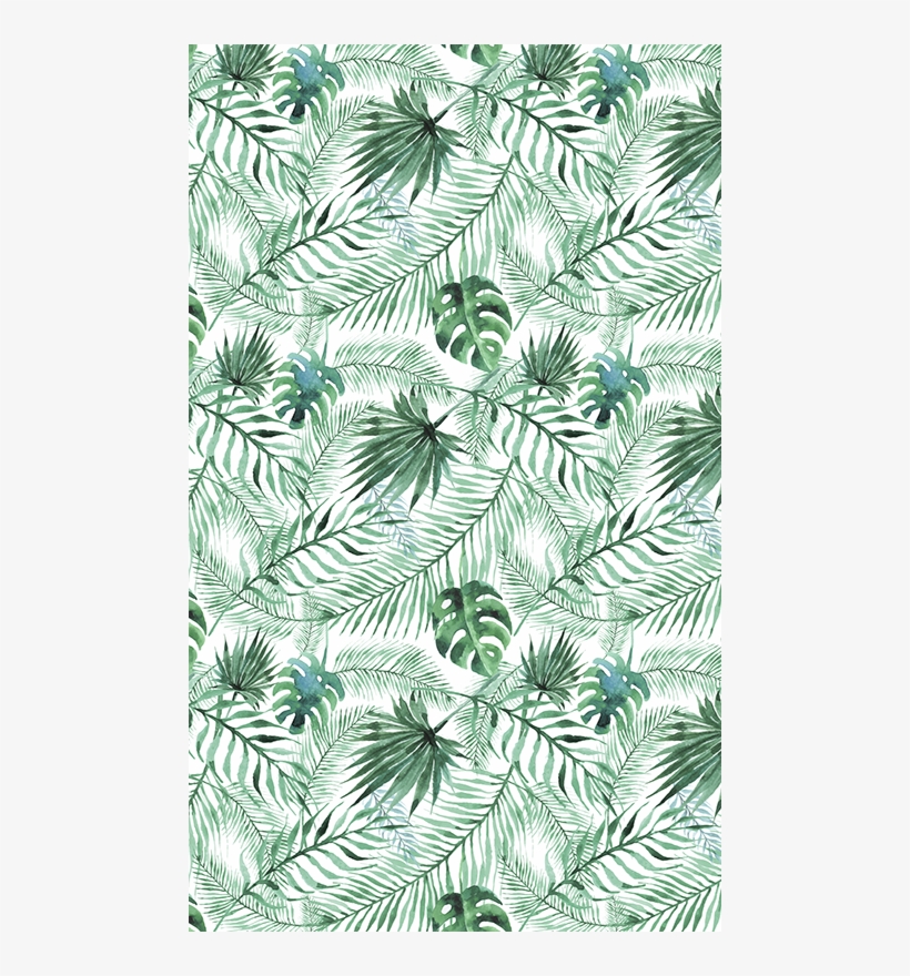 Tropical Plants Shower Decal - Zazzle Tropische Palme Verlässt Muster-fleece-decke, transparent png #1604707