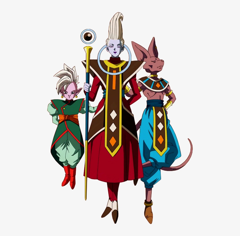 Whis, Beerus And Supreme Kai - Whis Beerus Supreme Kai, transparent png #1604723