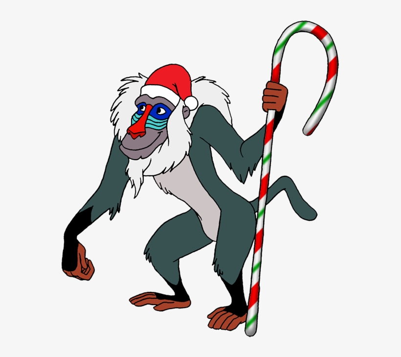 Rafiki Png Clipart - Lion King Christmas Png, transparent png #1604856