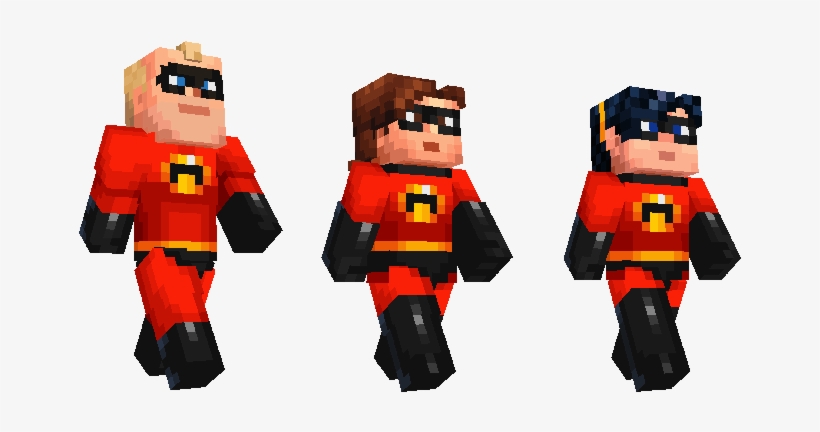 The Incredibles Skin Pack Is Out Today You Can Find - Minecraft The Incredibles Skin Pack, transparent png #1605152