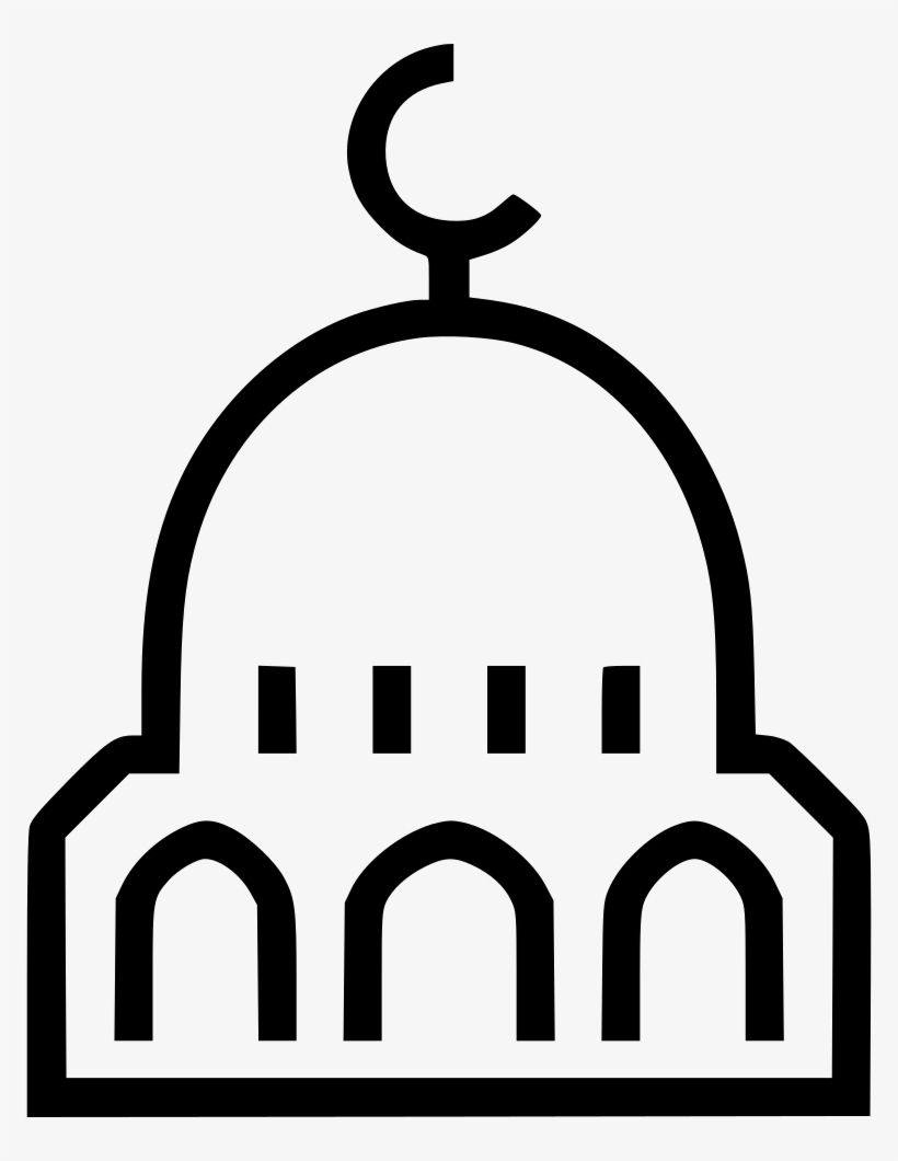 Png File Svg - Mosque Png White, transparent png #1605300