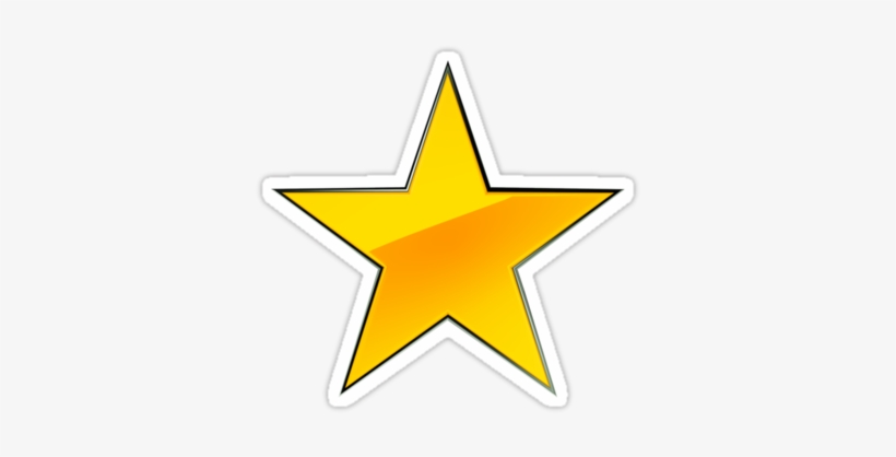 Clip Arts Related To - Gold Star Sticker Clipart, transparent png #1605613