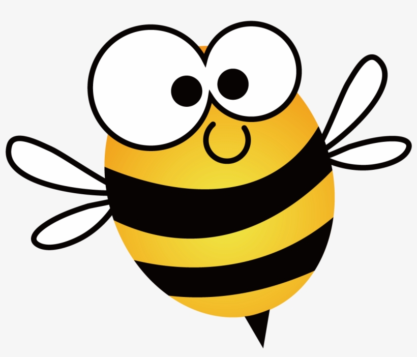 European Dark Bee Honey Bee Beehive Clip Art - Cute Cartoon Bee - Free  Transparent PNG Download - PNGkey