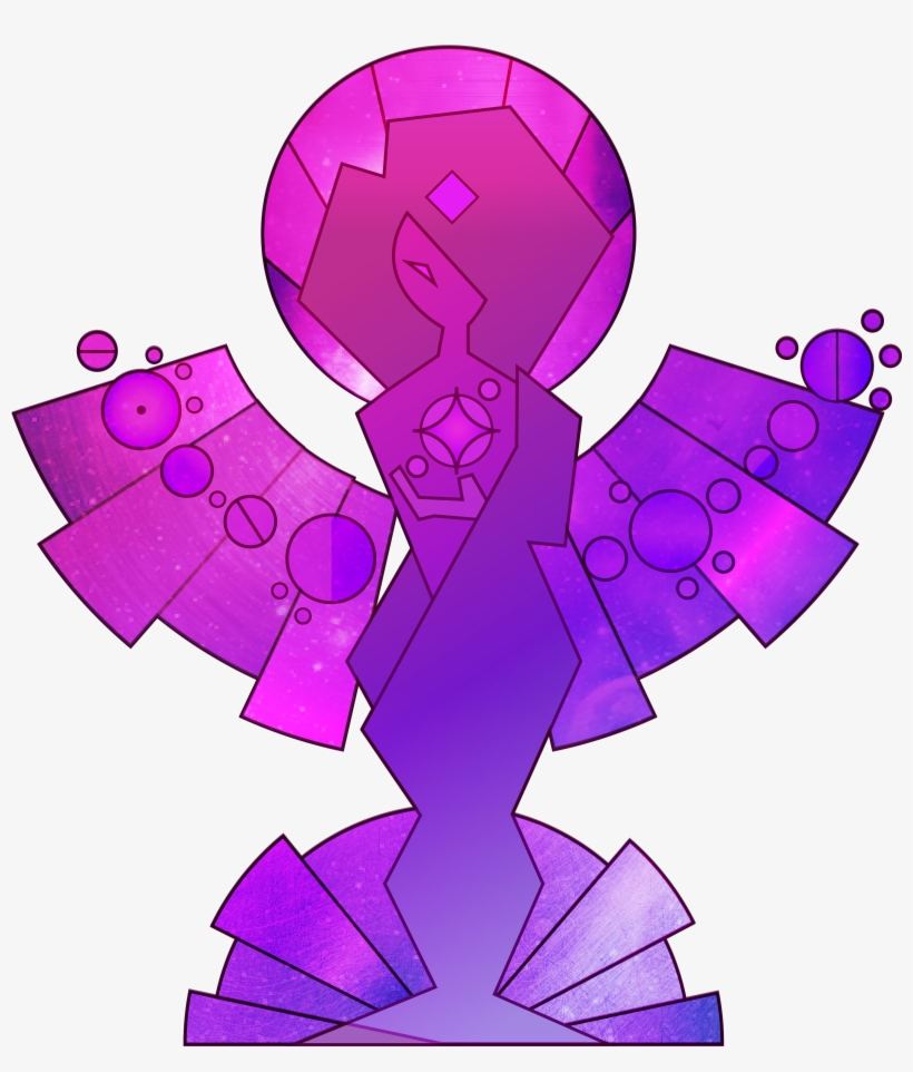 Fanartso I Tried Making My Own Diamond Mural Art - Diamante Morado Steven Universe, transparent png #1606173