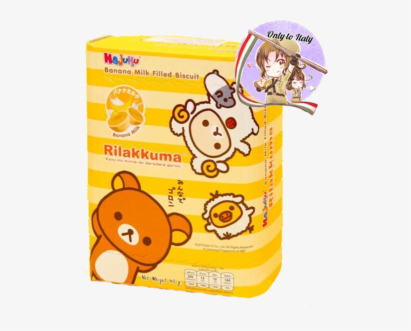 Rilakkuma Banana Milk Filled Biscuits - Rilakkuma Biscuits, transparent png #1606924