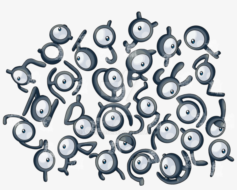 Donderdag 23 Juni - Unown Pokemon Art, transparent png #1607435