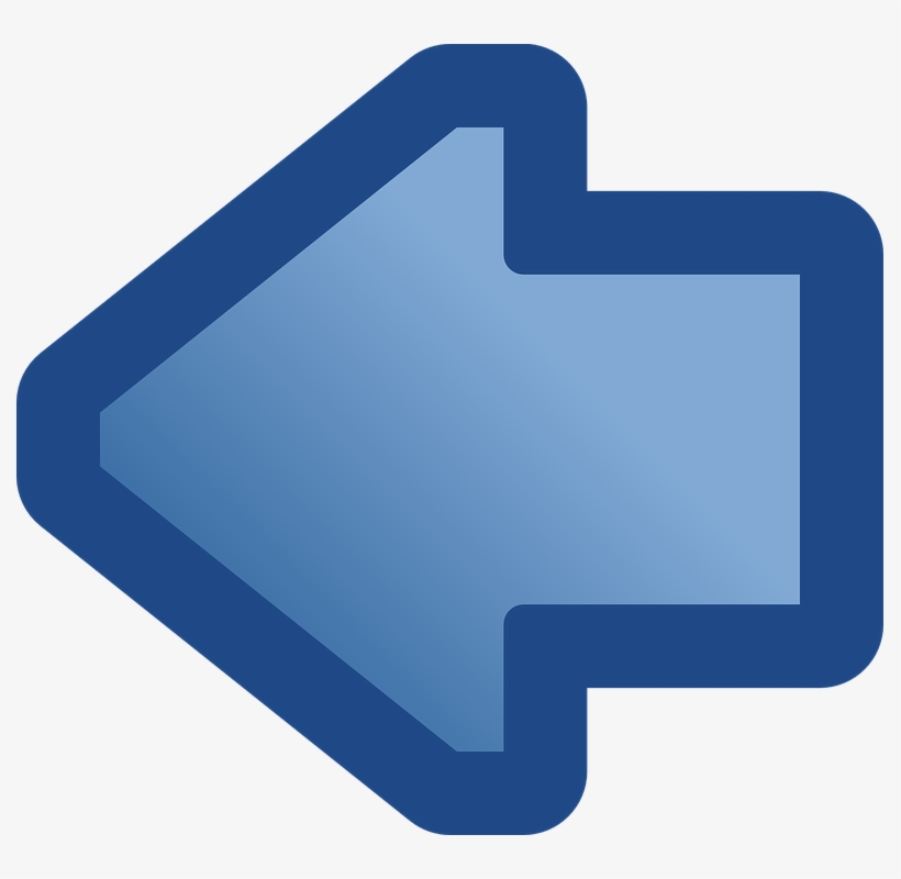Follow - Back Icon In Blue, transparent png #1607459