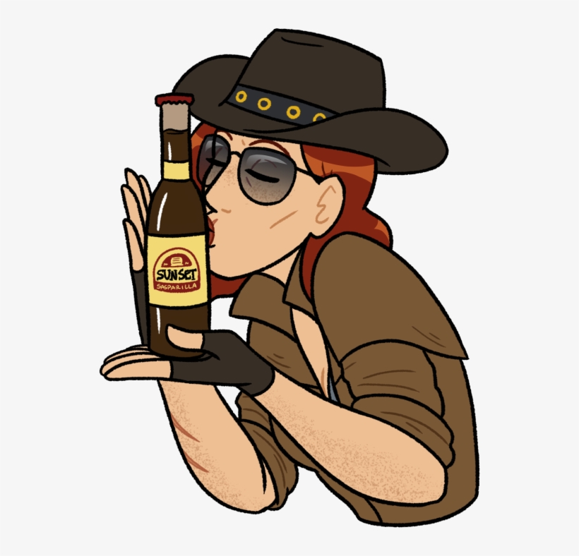 Ruby Favors The Classic Nuka Cola Over Any Other Drink - Cartoon, transparent png #1607528