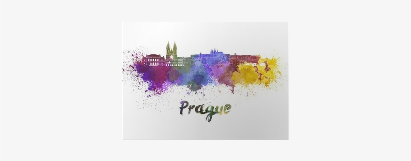 Prague Skyline Watercolor, transparent png #1607682