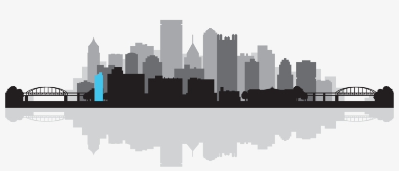 Black And White Download Huge Freebie - Pittsburgh Skyline Silhouette, transparent png #1607718