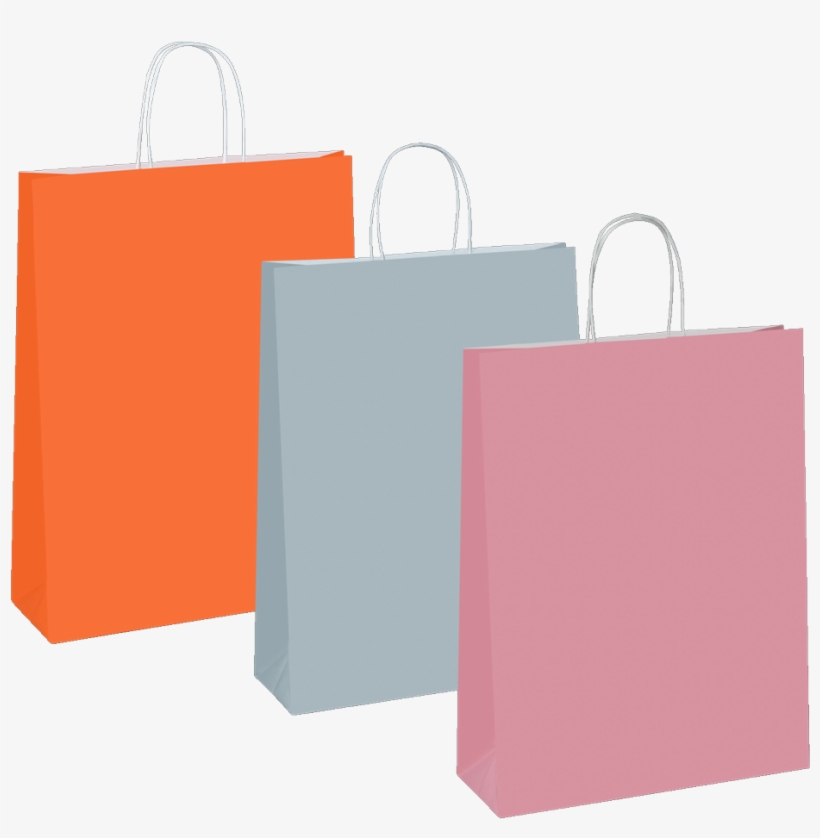 Paperpak Coloured Carry Bags - Paper, transparent png #1607746
