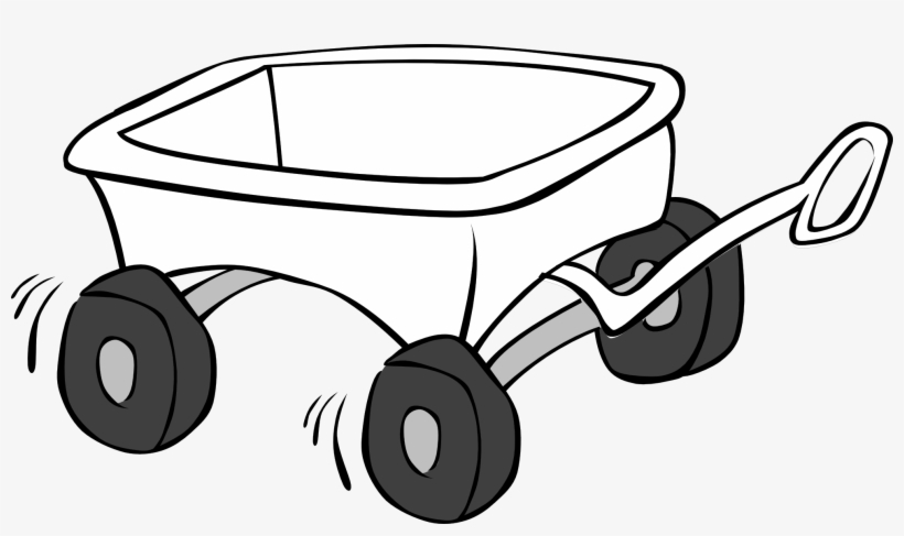 Wagon Clipart - Colouring Pic Of Wagon, transparent png #1607776