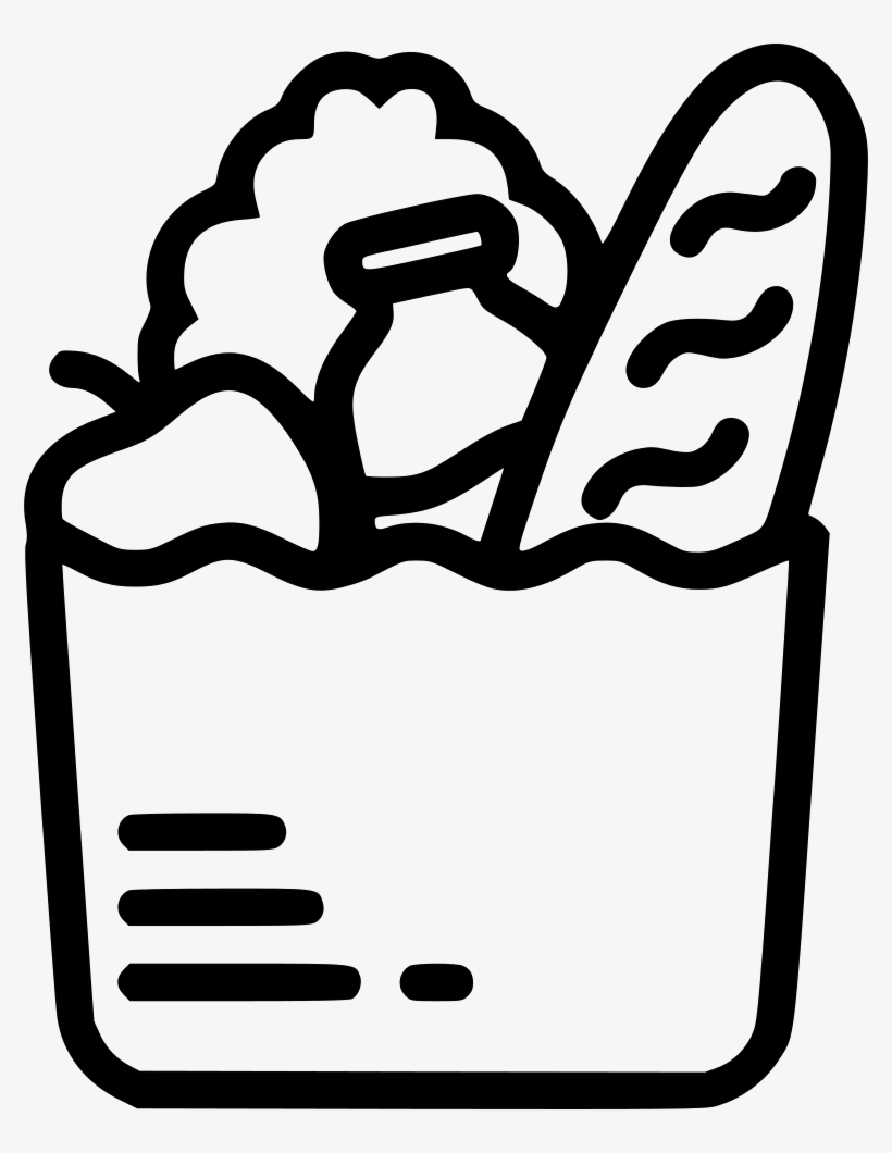 Grocery Bag - - Grocery Bag Icon Transparent, transparent png #1607861